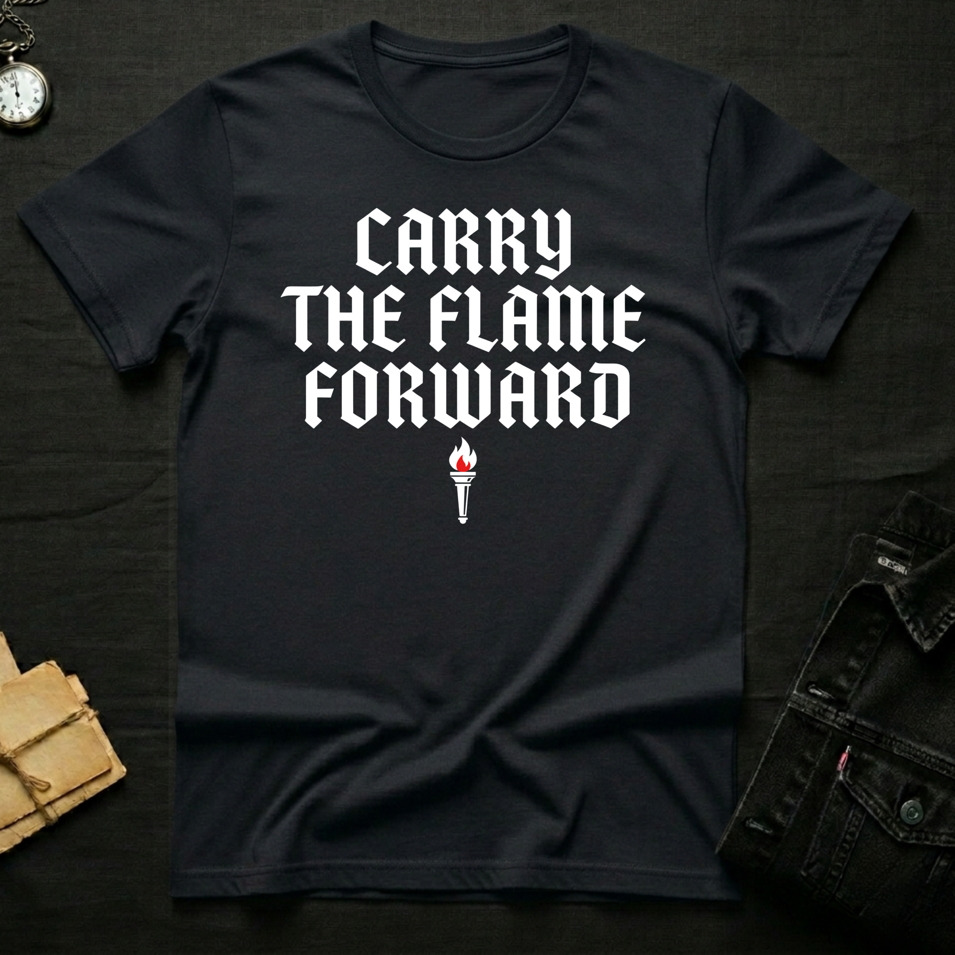 Carry the flame T-shirt