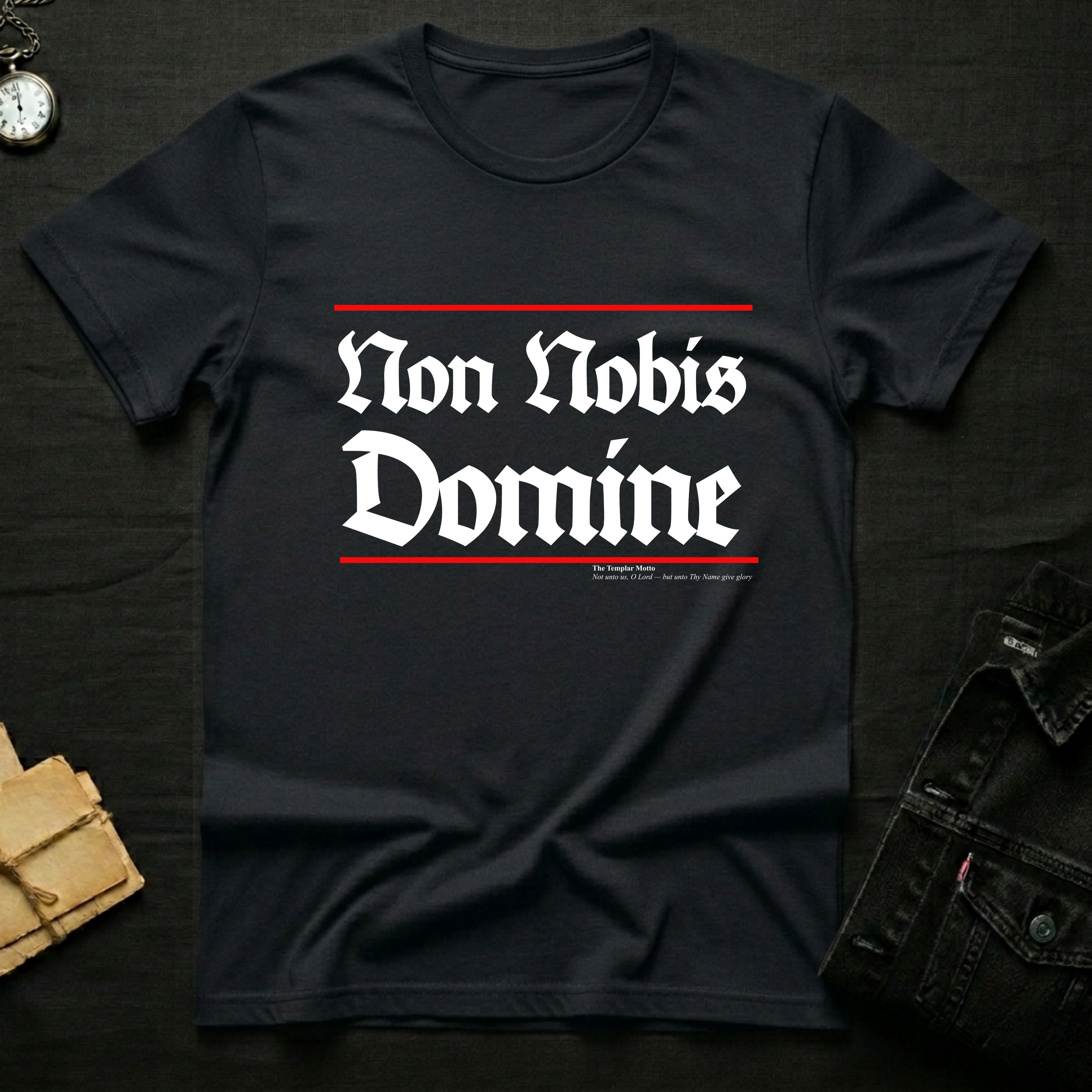 Knights Templar Motto T-shirt