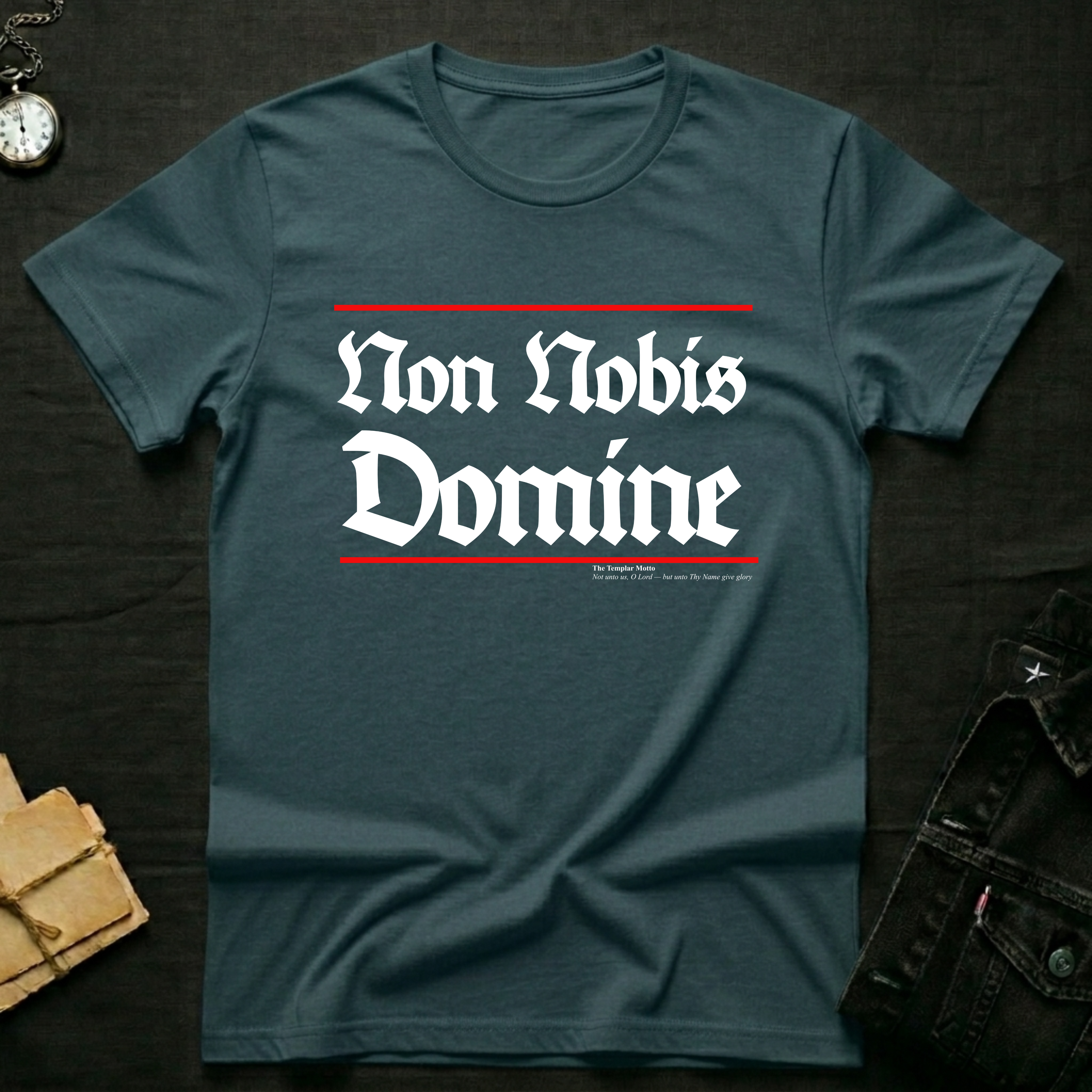 Knights Templar Motto T-shirt