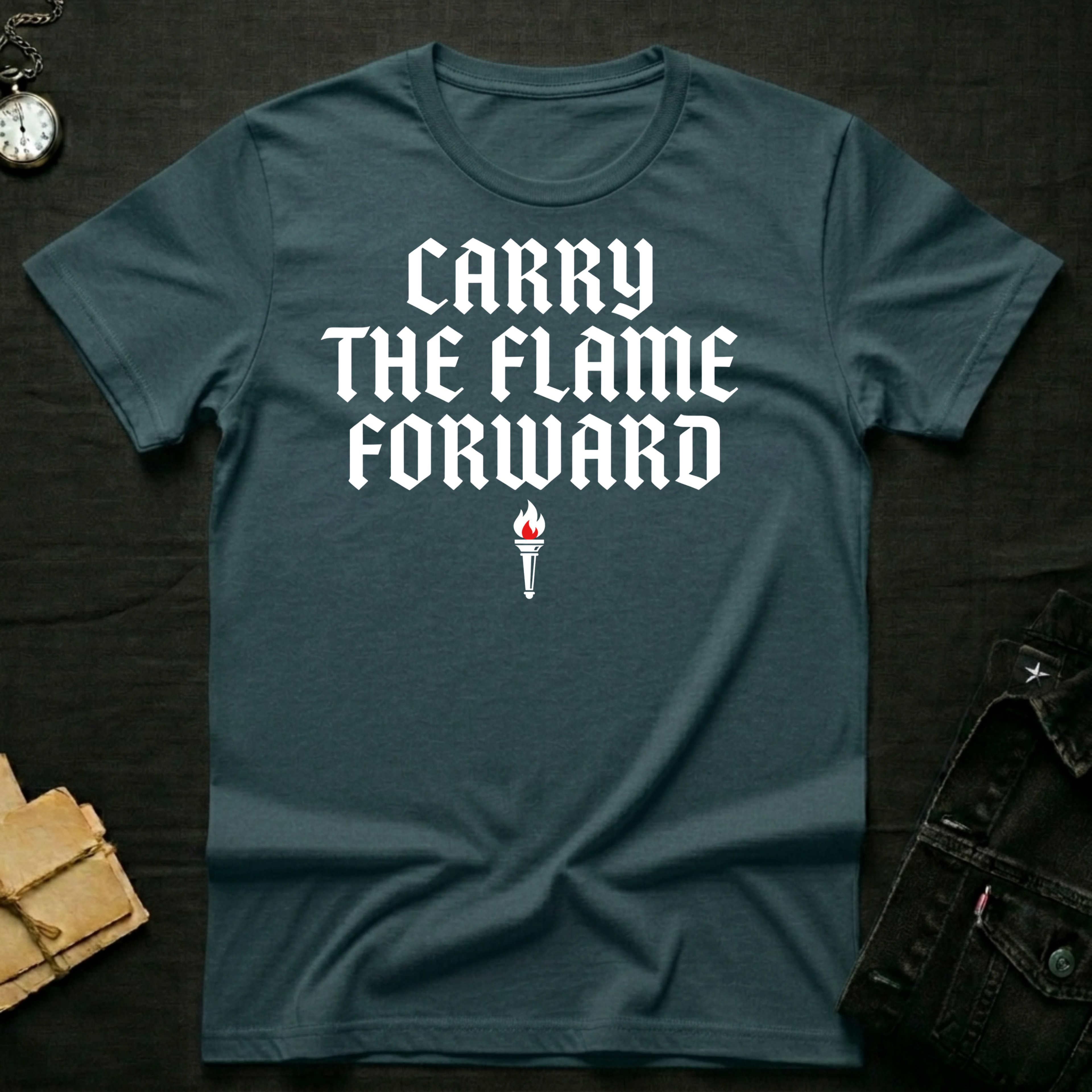 Carry the flame T-shirt
