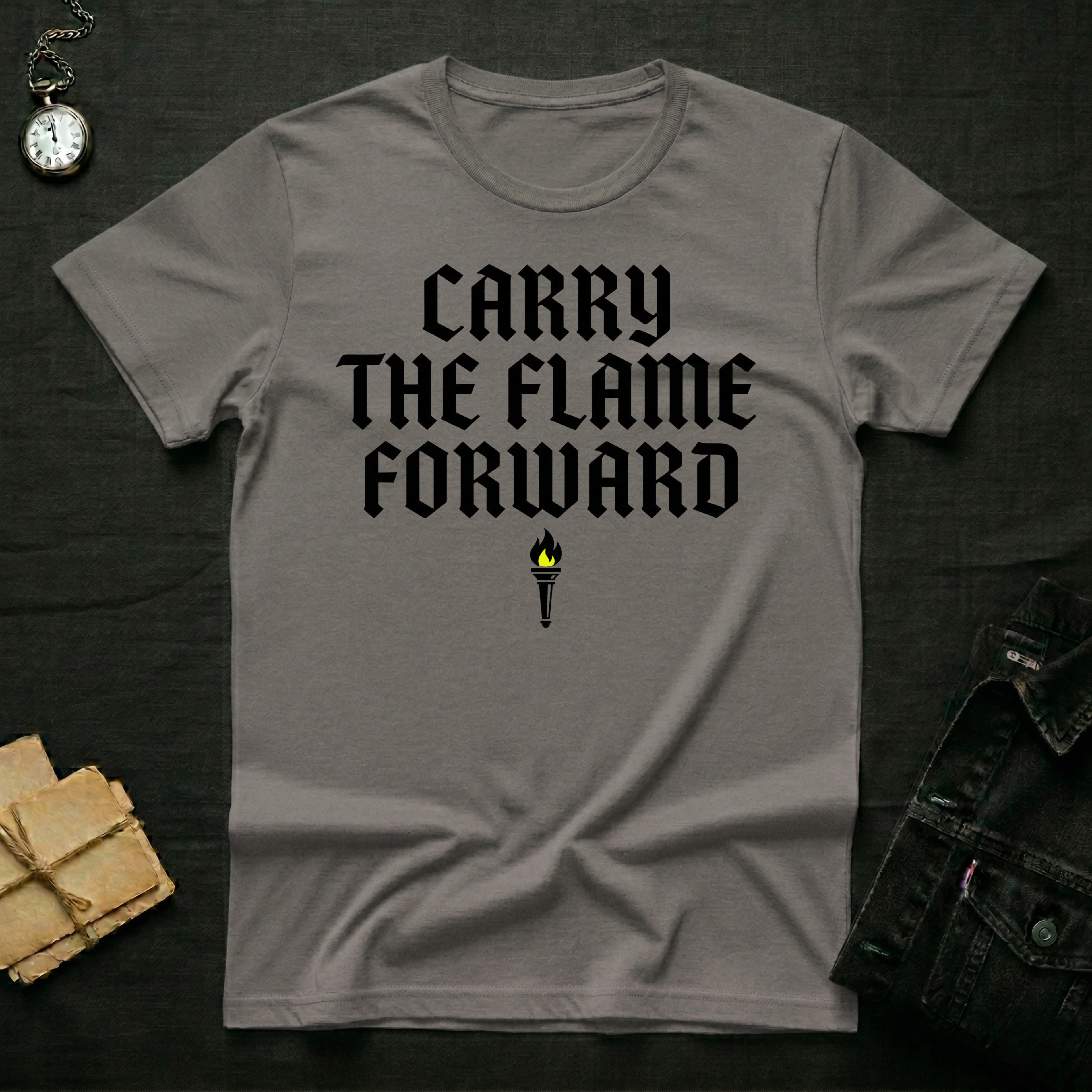 Carry the flame T-shirt